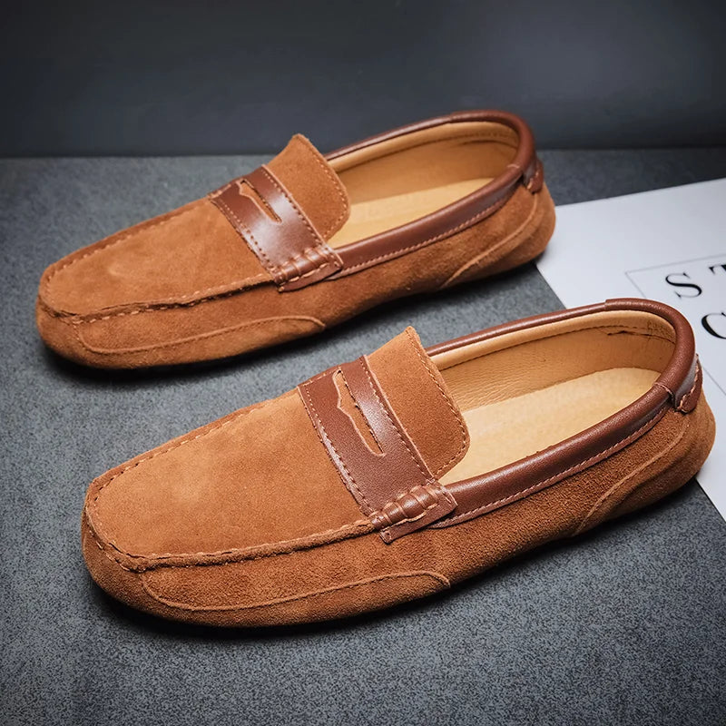 ANTONIO SUEDE LEATHER LOAFERS