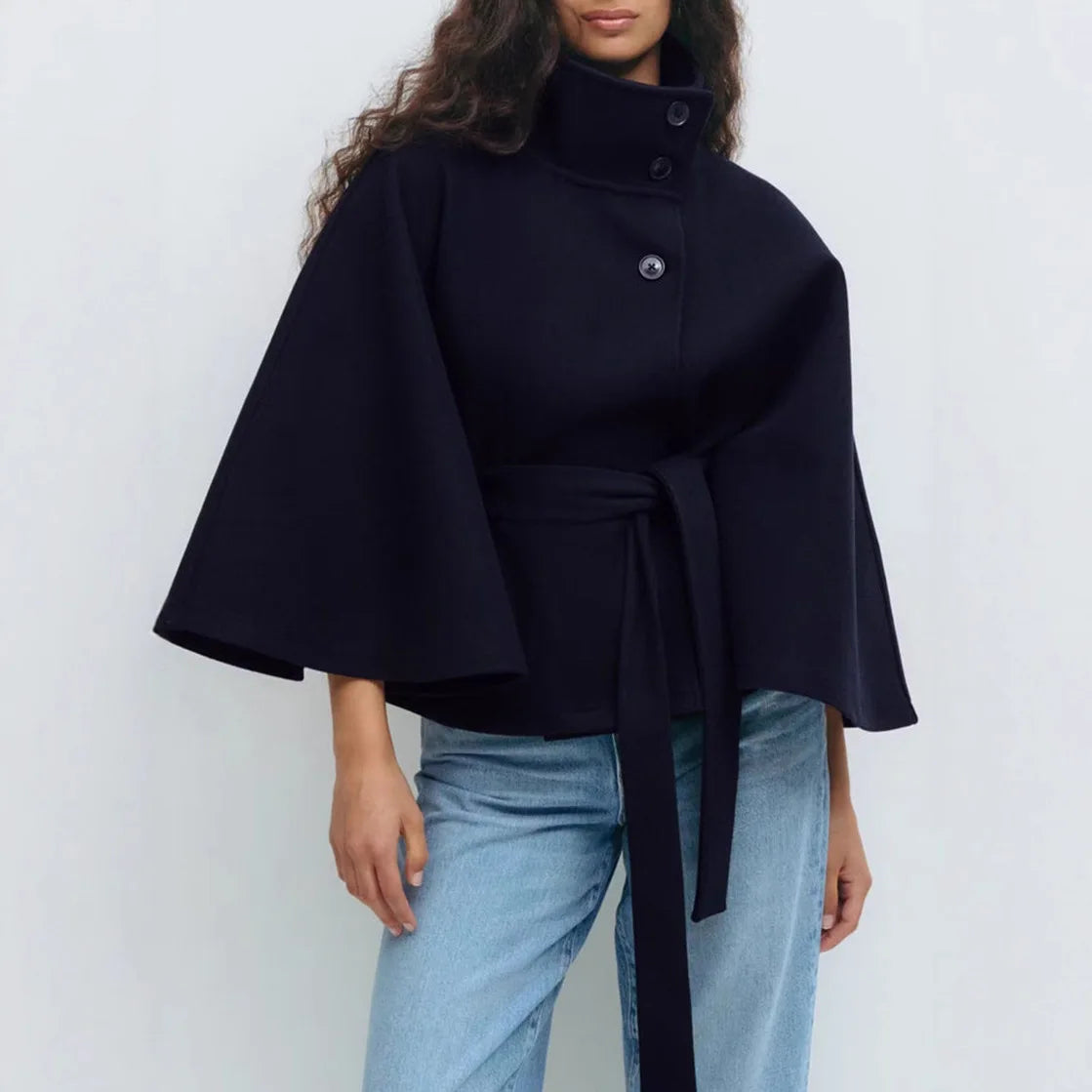 ALICIA LACE UP COAT