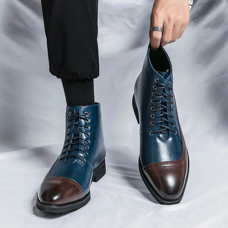 DEREK JONES LEATHER BOOTS