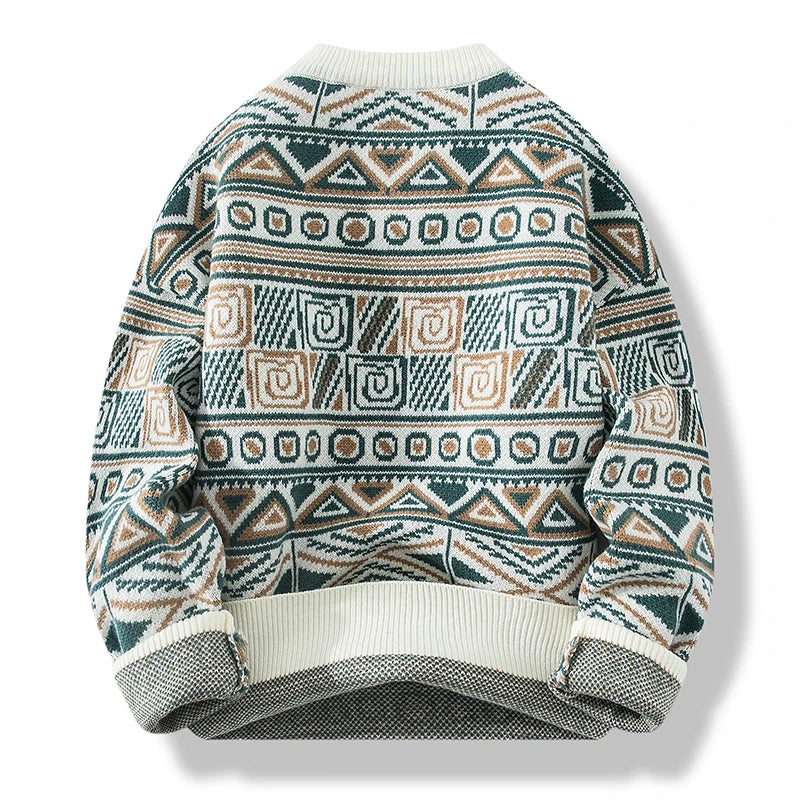 LUCIEN LABYRINTH KNIT SWEATER