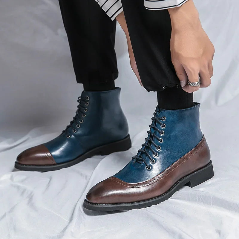 DEREK JONES LEATHER BOOTS