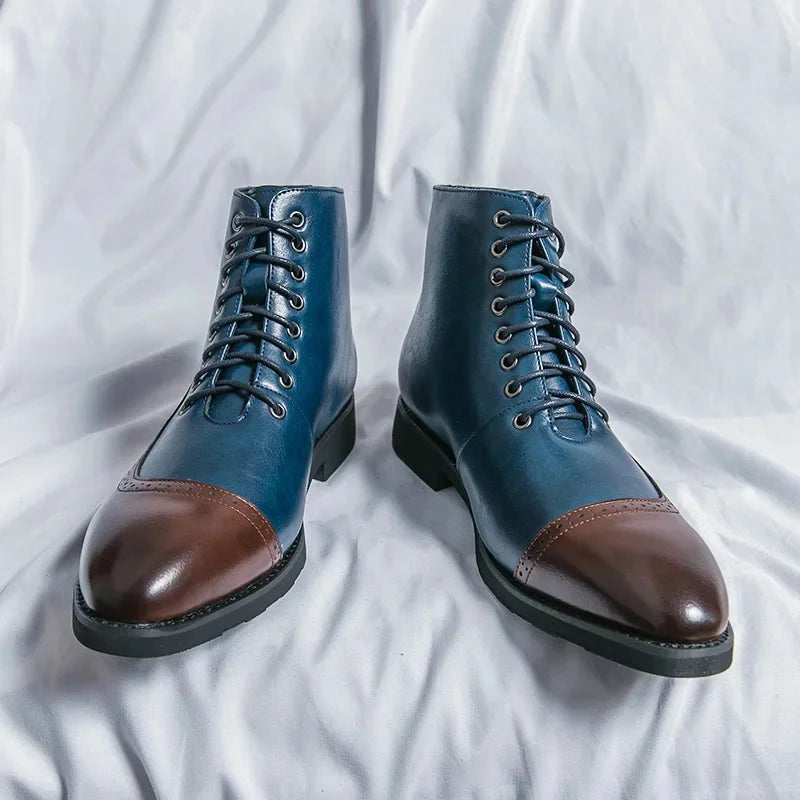 DEREK JONES LEATHER BOOTS