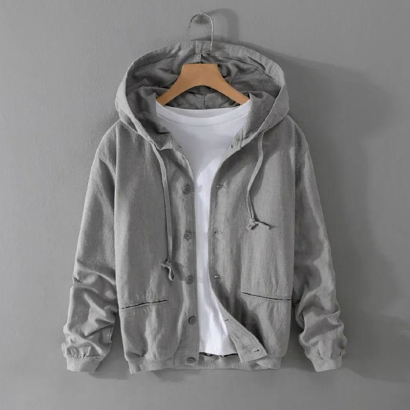 JOHNNY LINEN HOODIE
