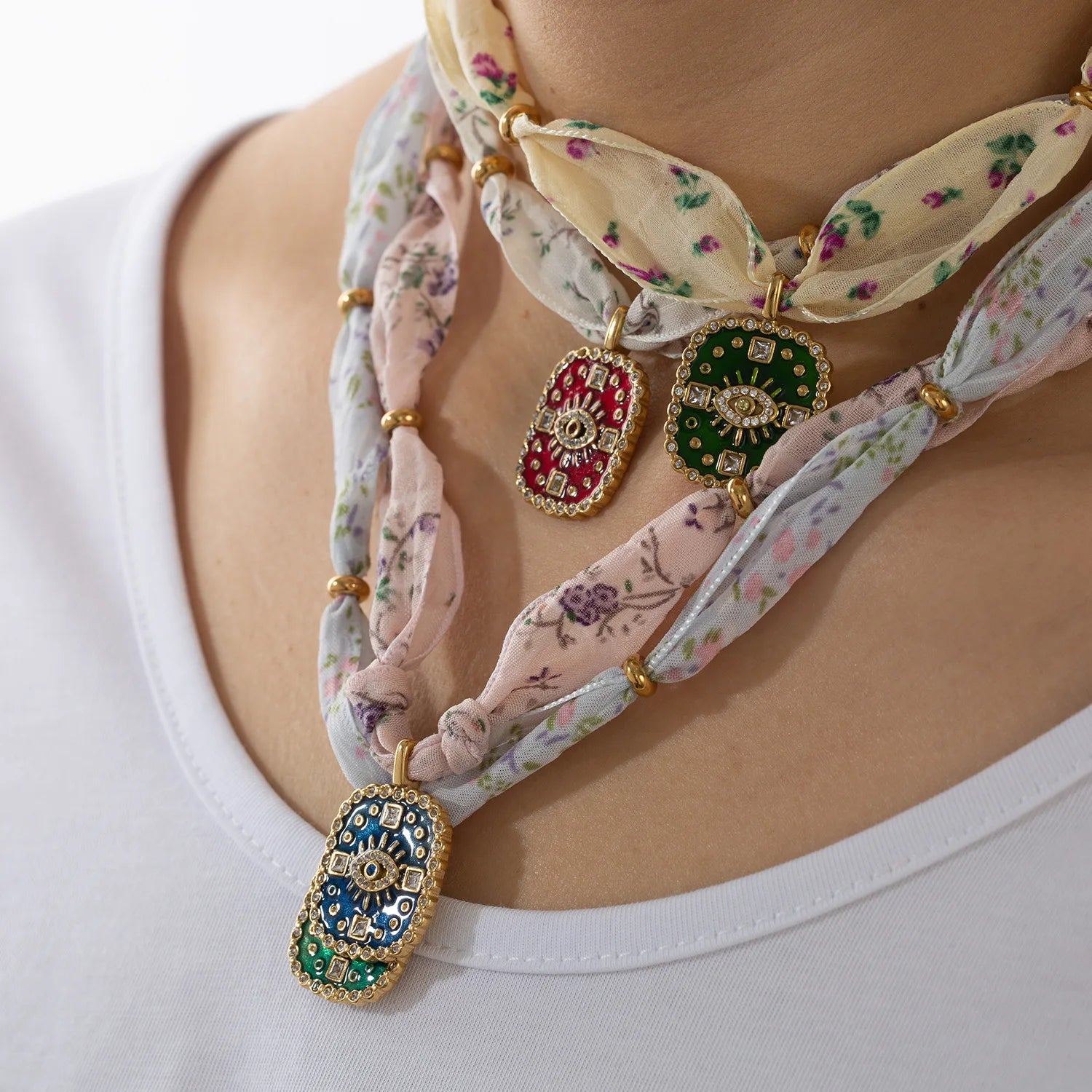 OPHELIA MYSTIC SCARF NECKLACE