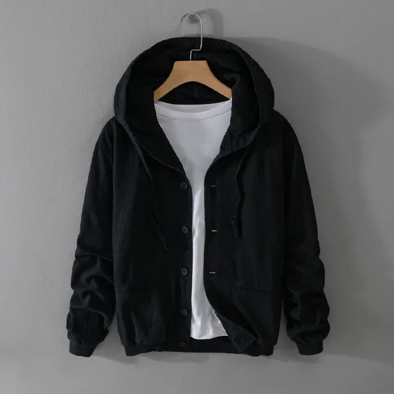 JOHNNY LINEN HOODIE