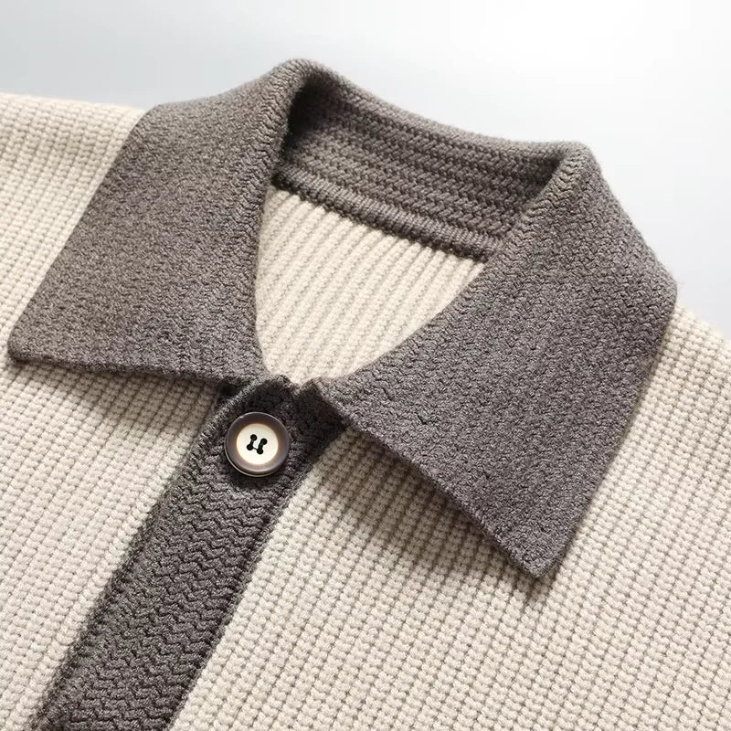 DORIAN TWO-TONE CARDIGAN