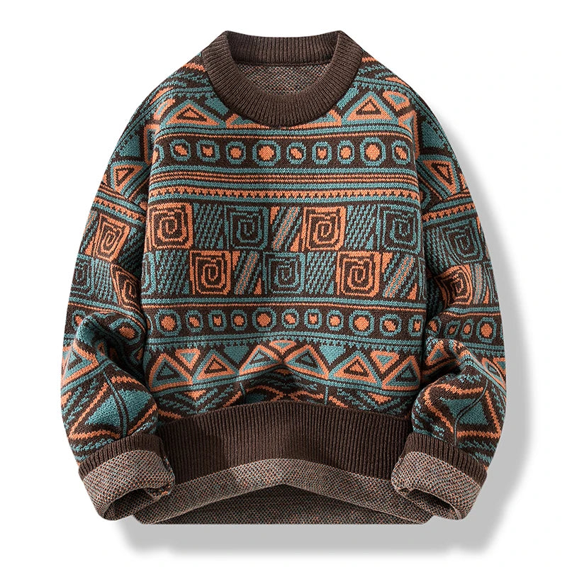 LUCIEN LABYRINTH KNIT SWEATER