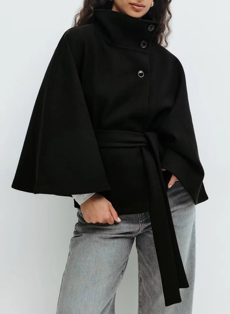 ALICIA LACE UP COAT