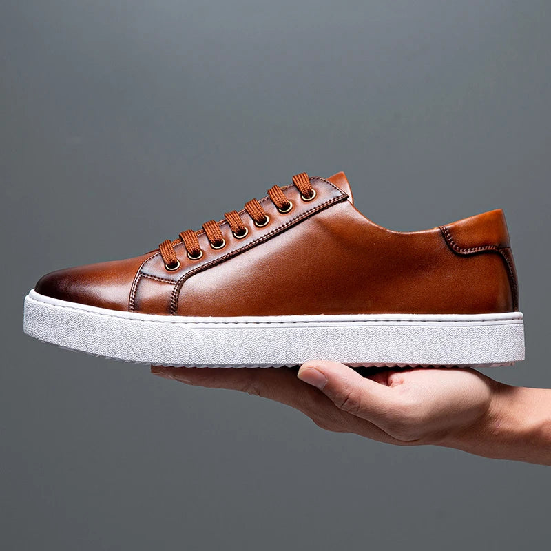 MILAN MONARCH LEATHER SNEAKERS