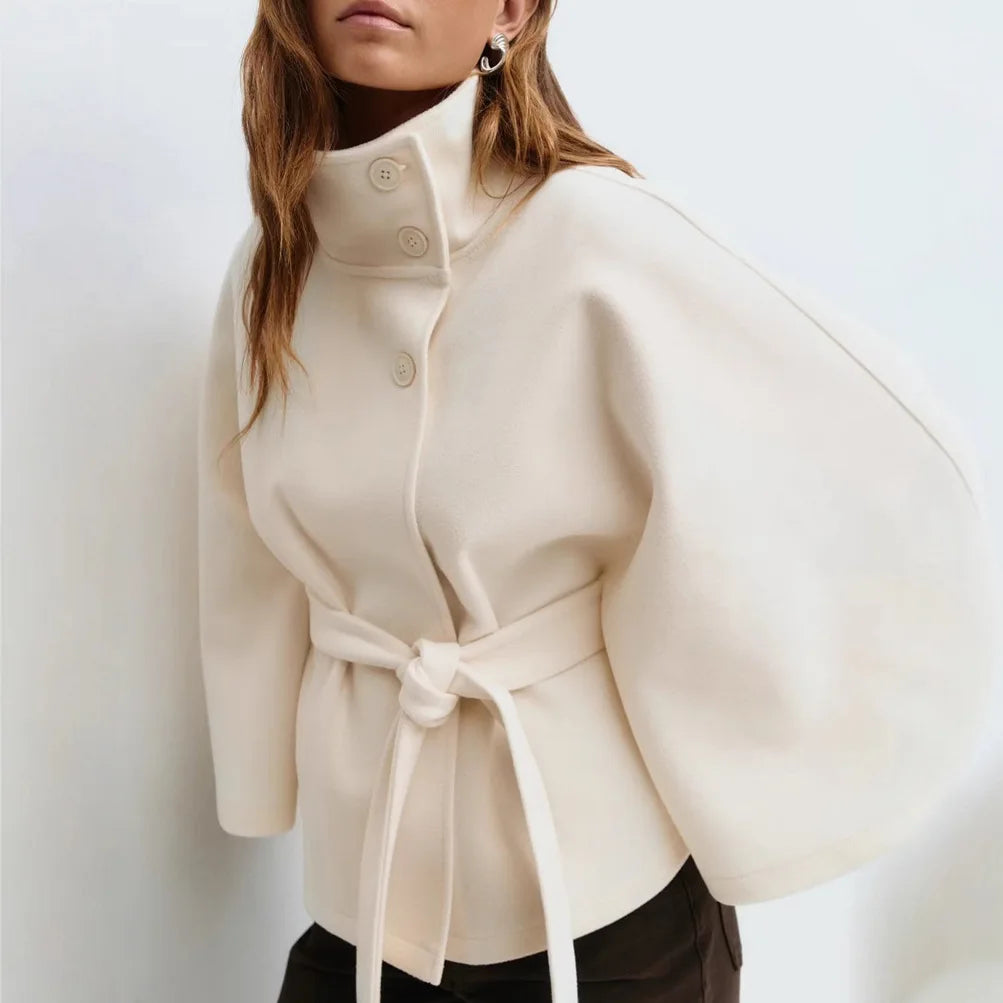 ALICIA LACE UP COAT