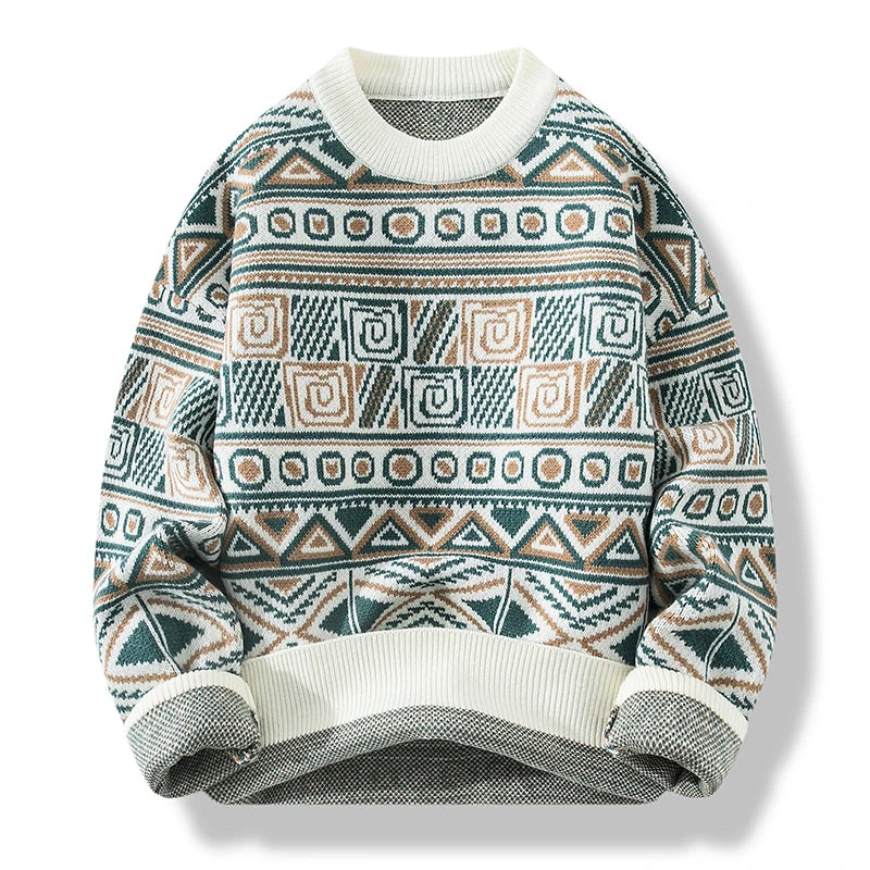 LUCIEN LABYRINTH KNIT SWEATER