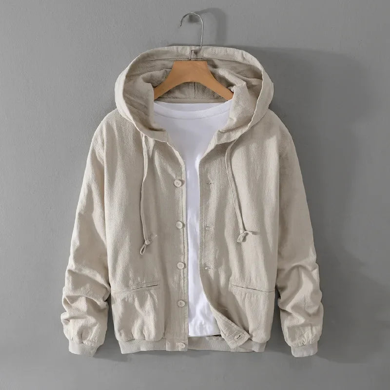 JOHNNY LINEN HOODIE