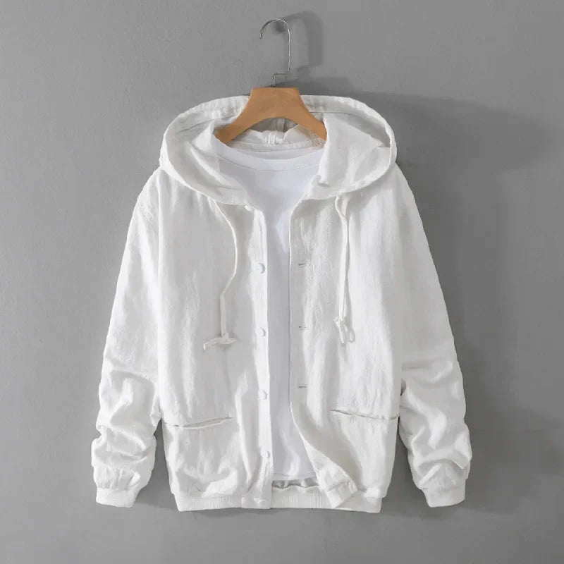 JOHNNY LINEN HOODIE