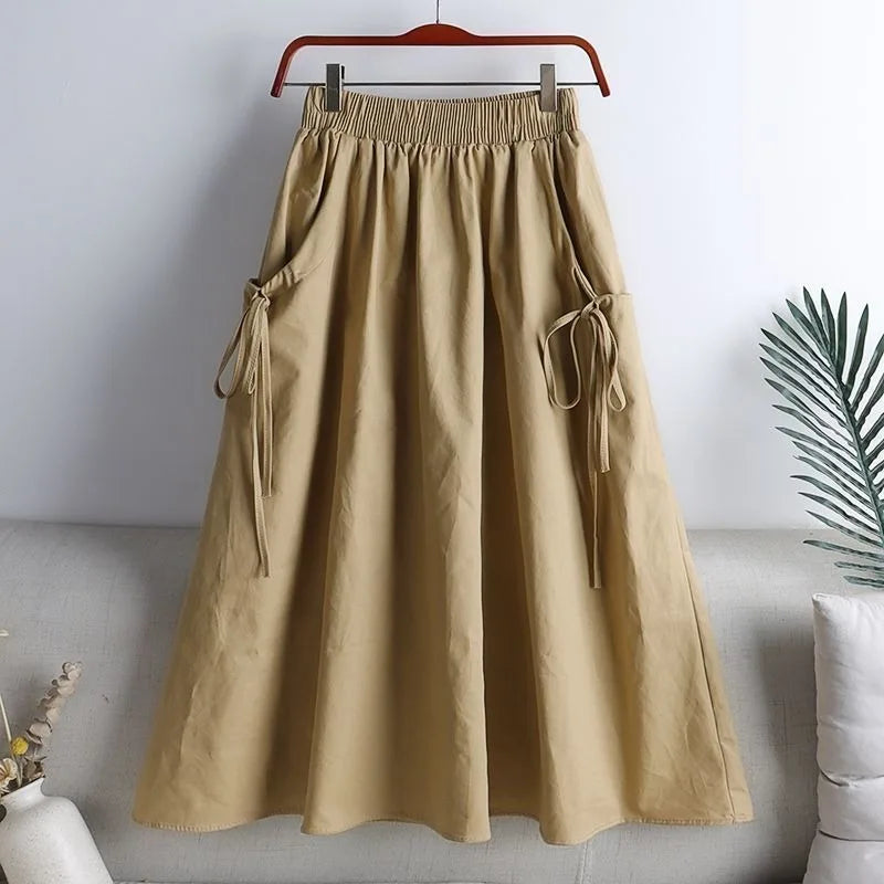 Alora Cotton Midi Skirt